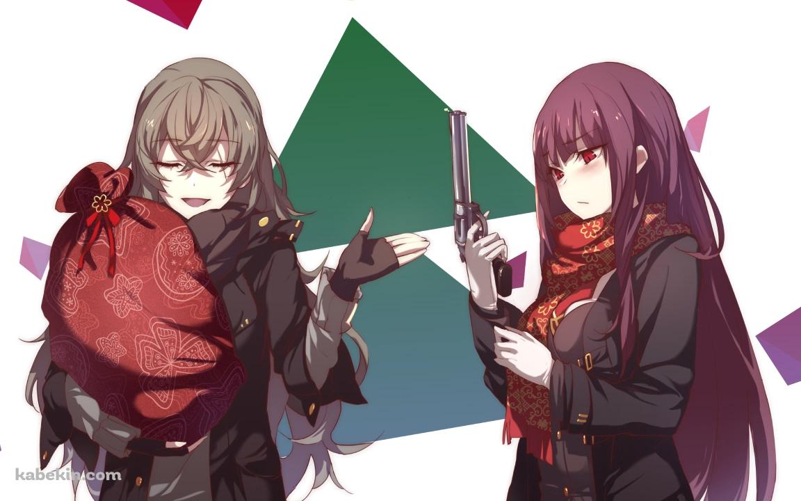 ワルサーWA2000とUMP45 / ドールズフロントラインの壁紙(1152px x 720px) 高画質 PC・デスクトップ用
