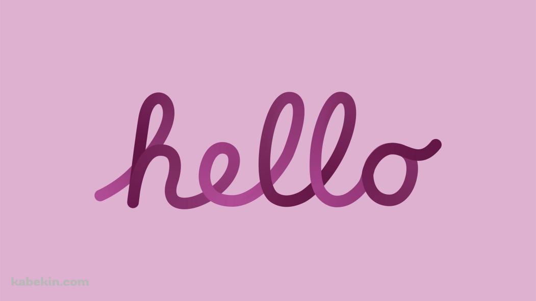 hello / Apple / ピンクの壁紙(1051px x 591px) 高画質 PC・デスクトップ用