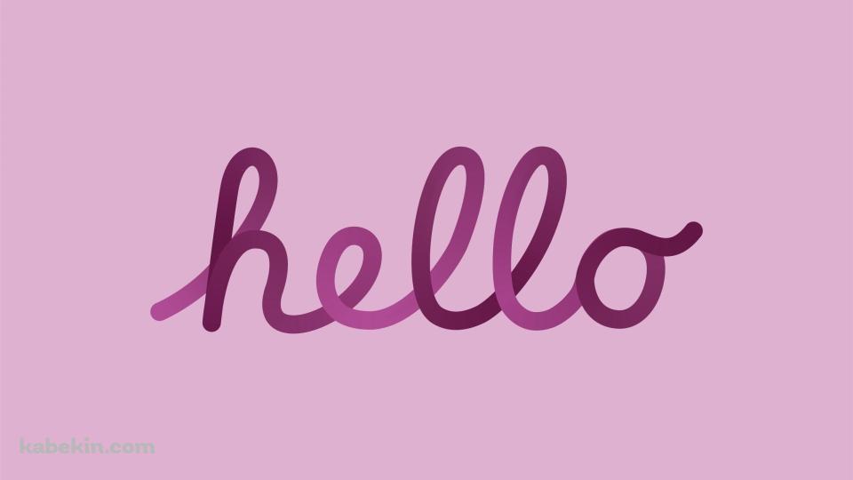 hello / Apple / ピンクの壁紙(960px x 540px) 高画質 PC・デスクトップ用