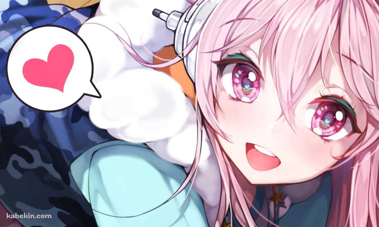 ハートマークとすーぱーそに子の壁紙(1280px x 768px) 高画質 PC・デスクトップ用