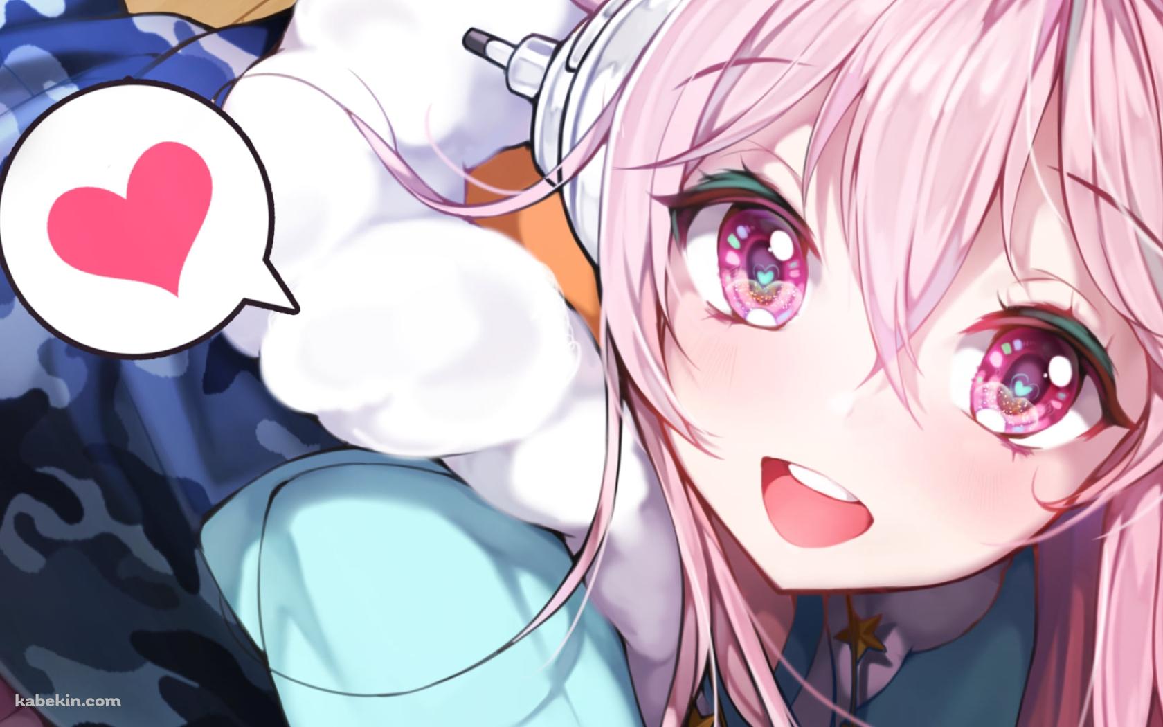 ハートマークとすーぱーそに子の壁紙(1680px x 1050px) 高画質 PC・デスクトップ用