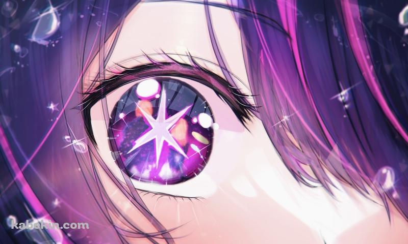 星野アイの目に映る星野ルビーと星野アクア / 推しの子の壁紙(800px x 480px) 高画質 PC・デスクトップ用