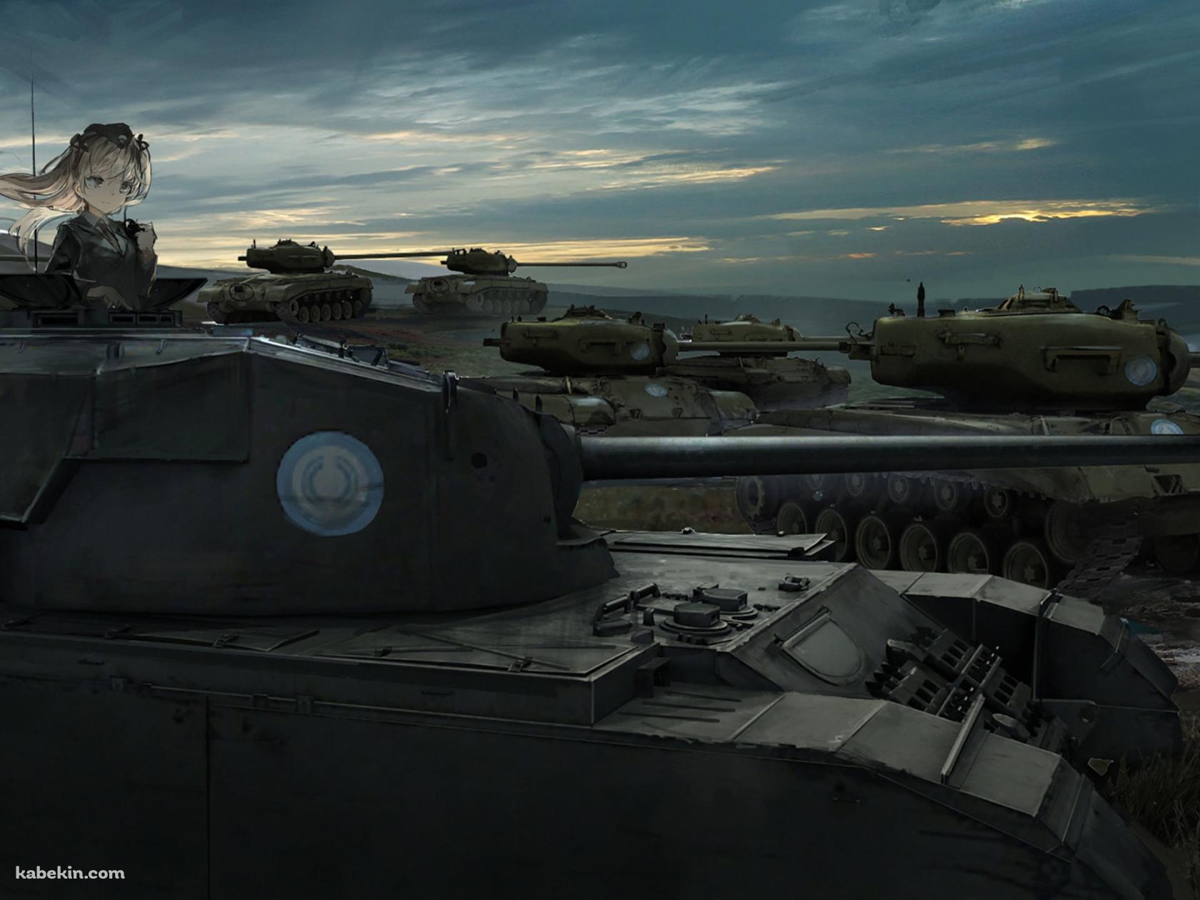 英国戦車・A41センチュリオンに乗る島田愛里寿(しまだありす) / ガールズ&パンツァーの壁紙(1680px x 1260px) 高画質 PC・デスクトップ用