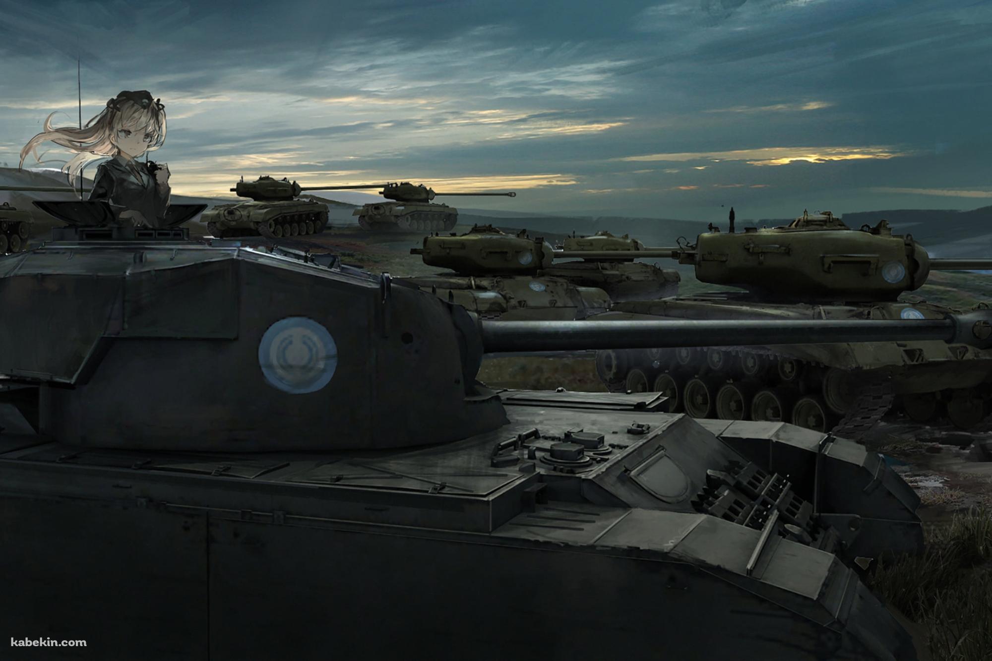 英国戦車・A41センチュリオンに乗る島田愛里寿(しまだありす) / ガールズ&パンツァーの壁紙(2000px x 1333px) 高画質 PC・デスクトップ用