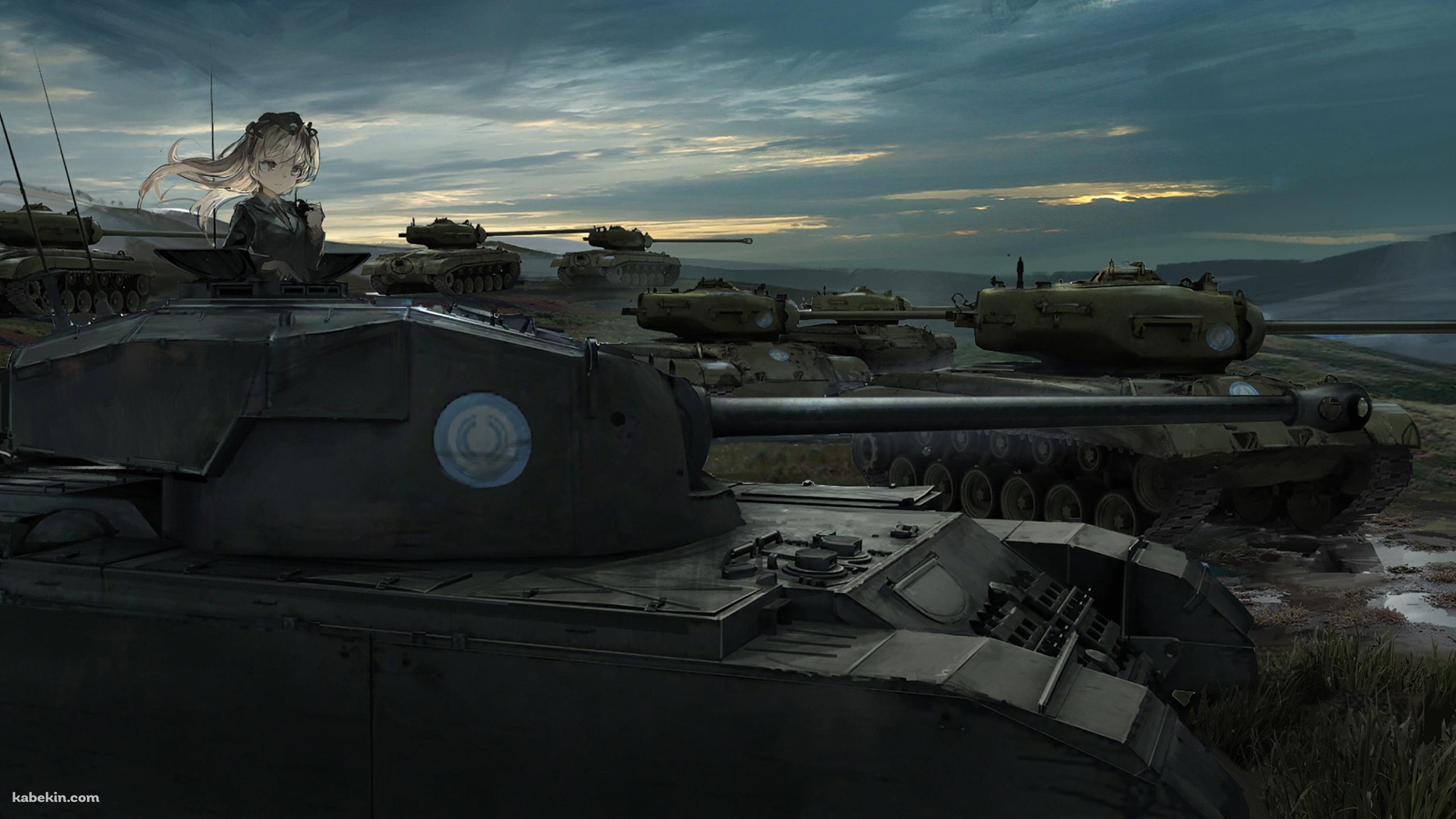 英国戦車・A41センチュリオンに乗る島田愛里寿(しまだありす) / ガールズ&パンツァーの壁紙(2560px x 1440px) 高画質 PC・デスクトップ用