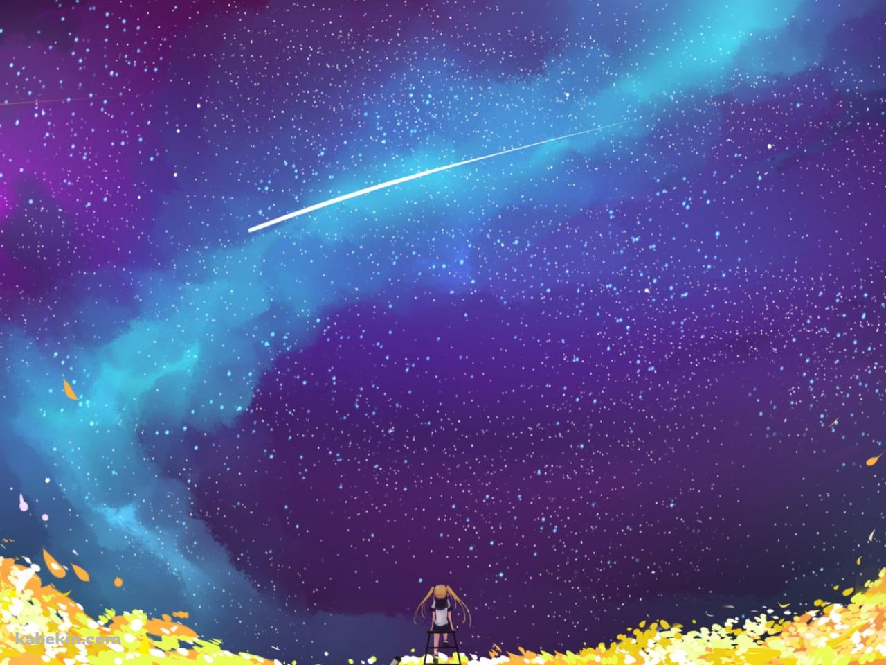 セーラームーン / 流れ星 / セーラー服 / 銀河の壁紙(1280px x 960px) 高画質 PC・デスクトップ用