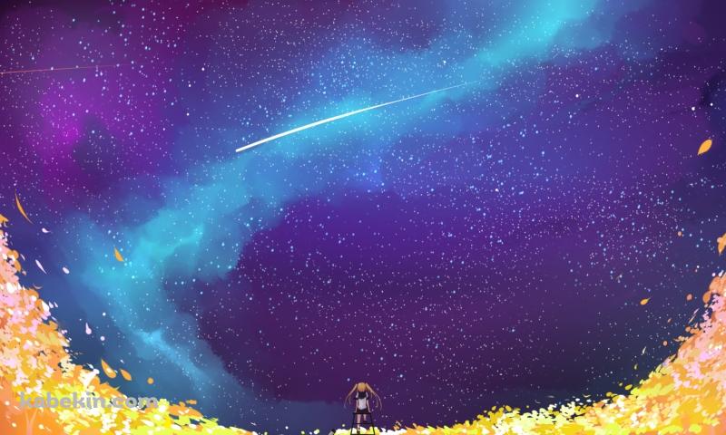セーラームーン / 流れ星 / セーラー服 / 銀河の壁紙(800px x 480px) 高画質 PC・デスクトップ用