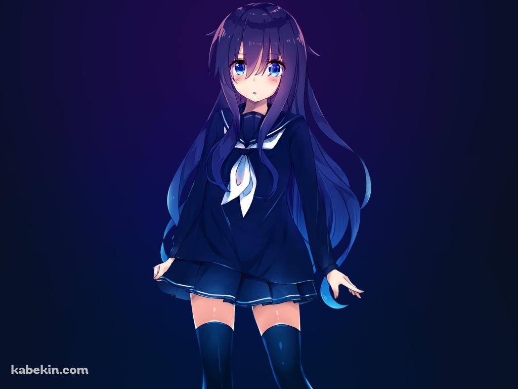 セーラー服を着た暁 / 艦隊これくしょんの壁紙(1024px x 768px) 高画質 PC・デスクトップ用