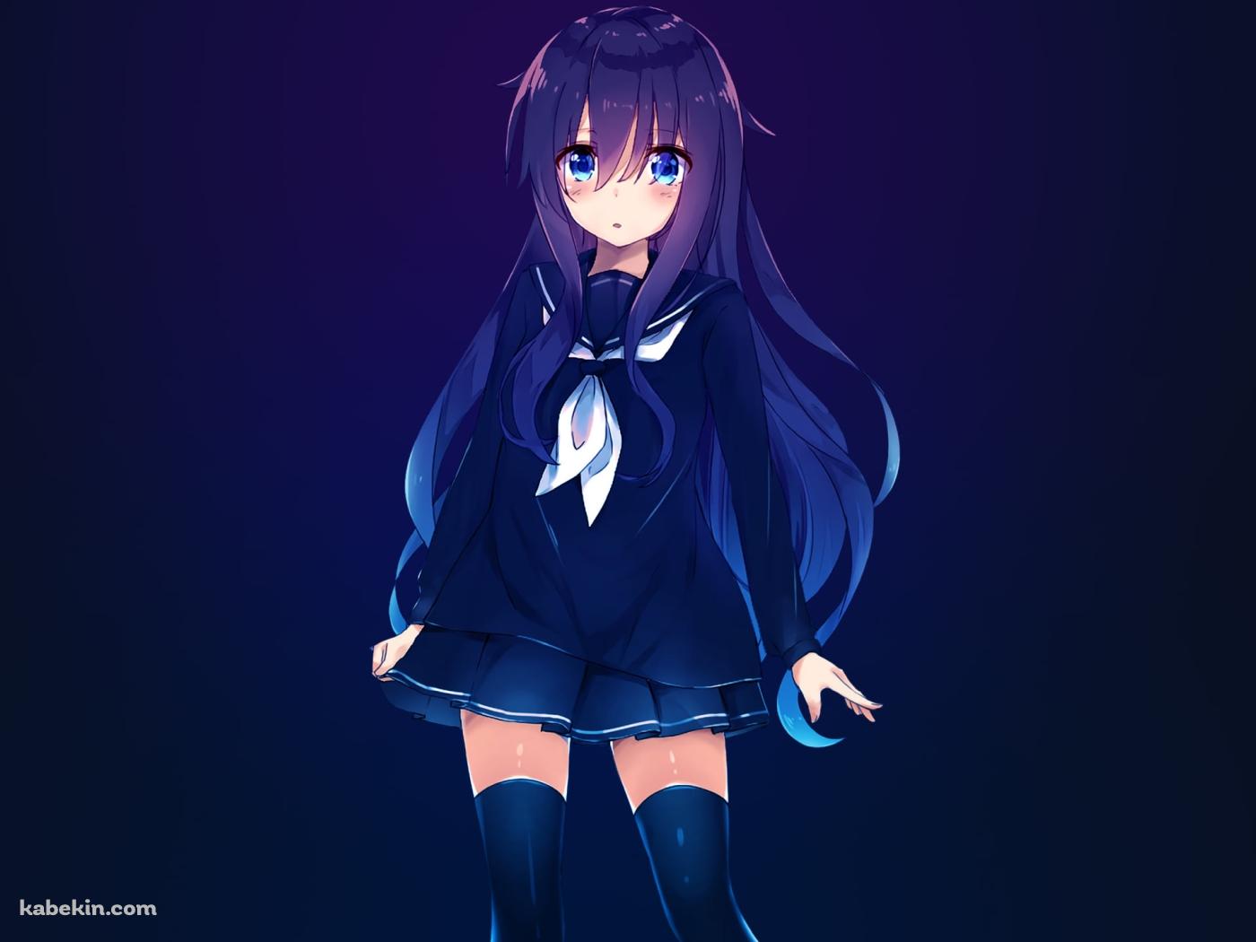セーラー服を着た暁 / 艦隊これくしょんの壁紙(1400px x 1050px) 高画質 PC・デスクトップ用