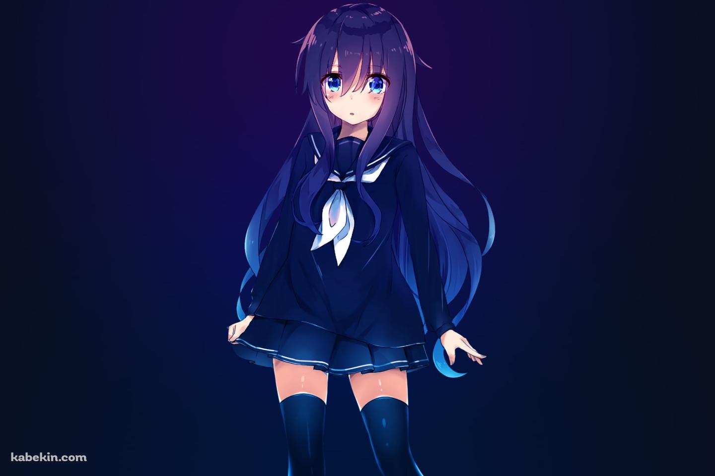 セーラー服を着た暁 / 艦隊これくしょんの壁紙(1440px x 960px) 高画質 PC・デスクトップ用