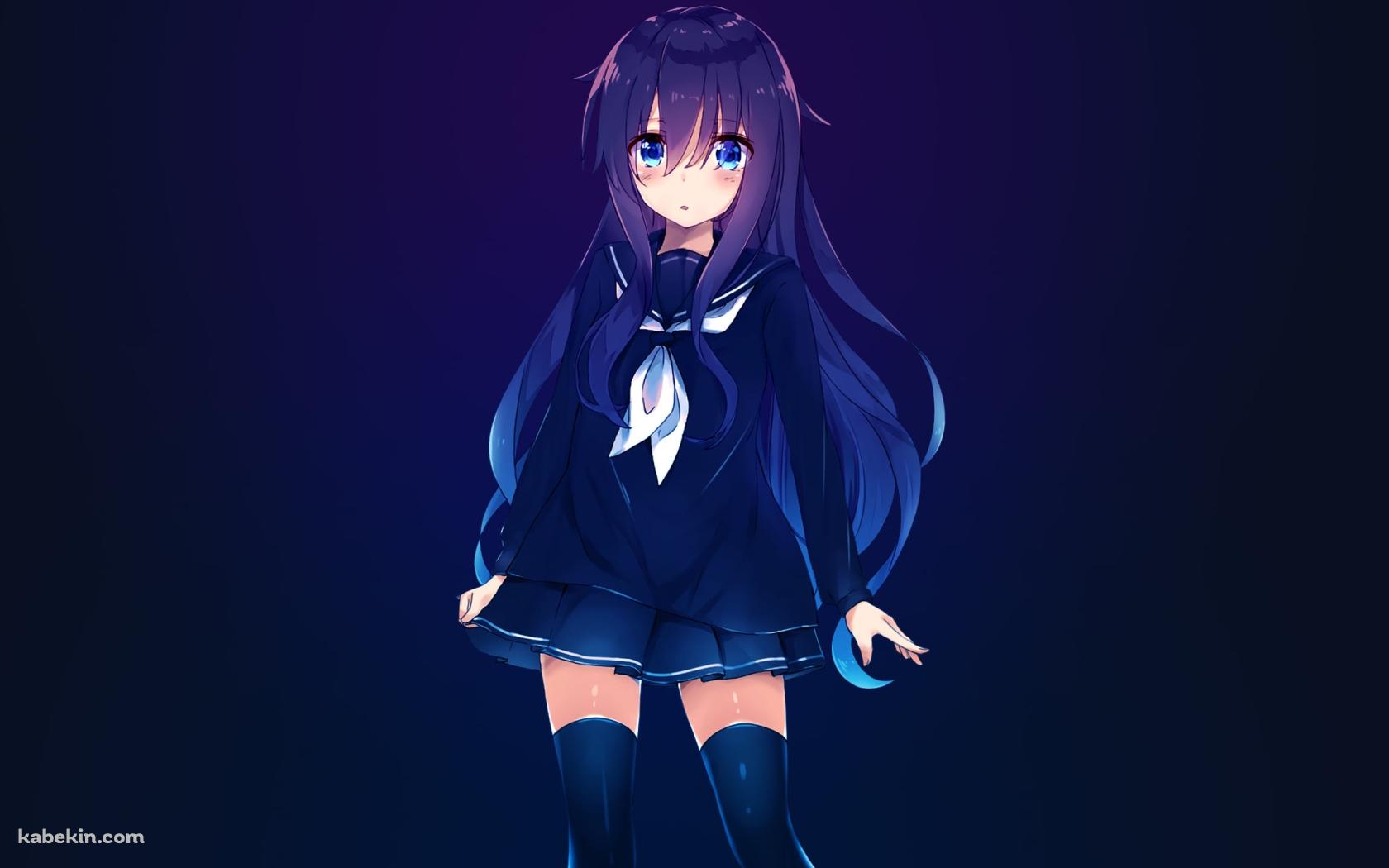 セーラー服を着た暁 / 艦隊これくしょんの壁紙(1680px x 1050px) 高画質 PC・デスクトップ用