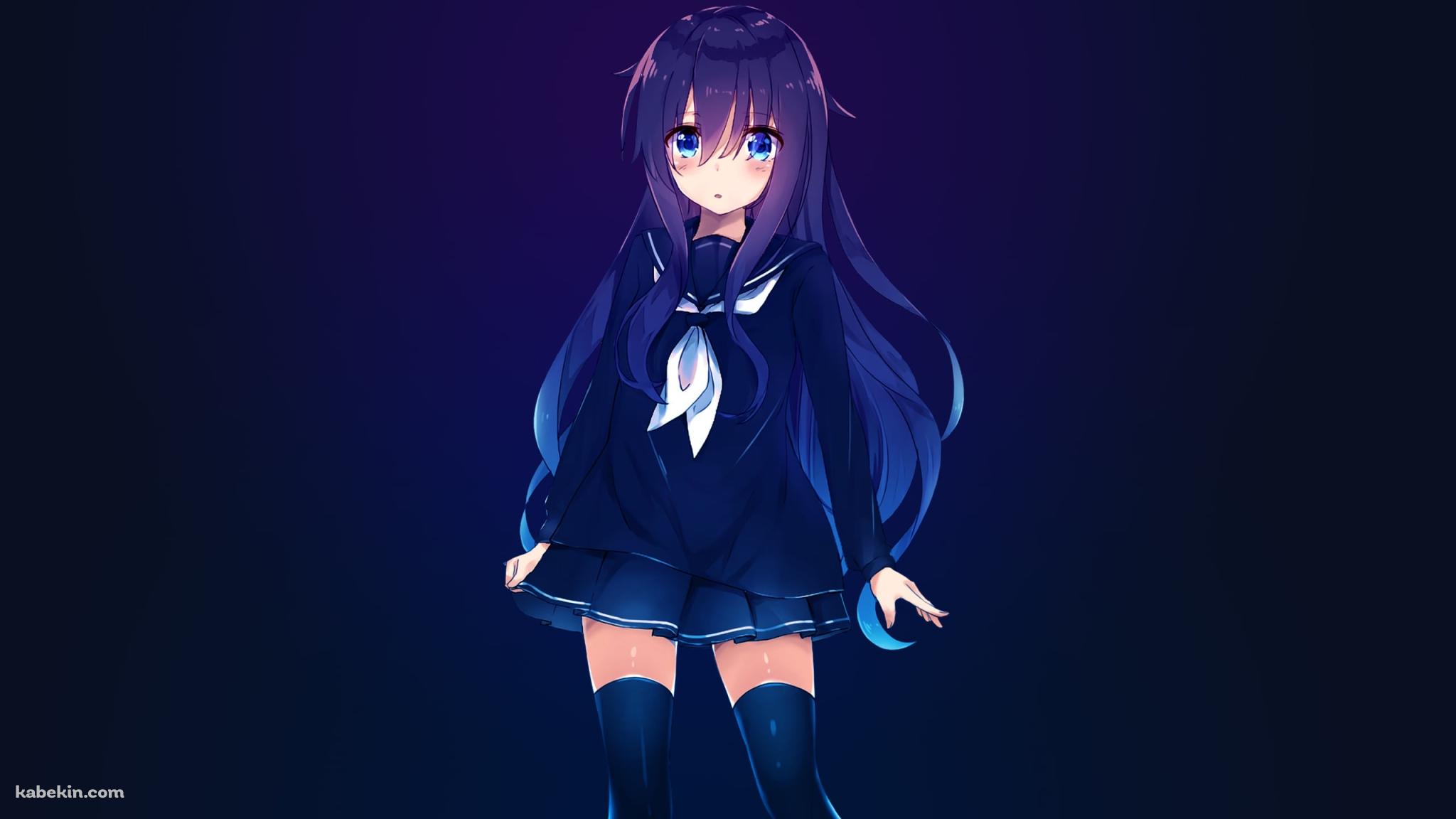 セーラー服を着た暁 / 艦隊これくしょんの壁紙(2048px x 1152px) 高画質 PC・デスクトップ用