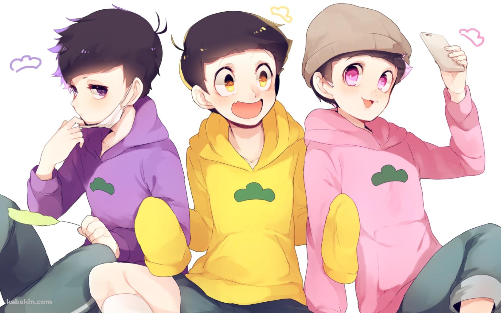 カラフルなパーカーを着るおそ松さんの壁紙(1680px x 1050px) 高画質 PC・デスクトップ用