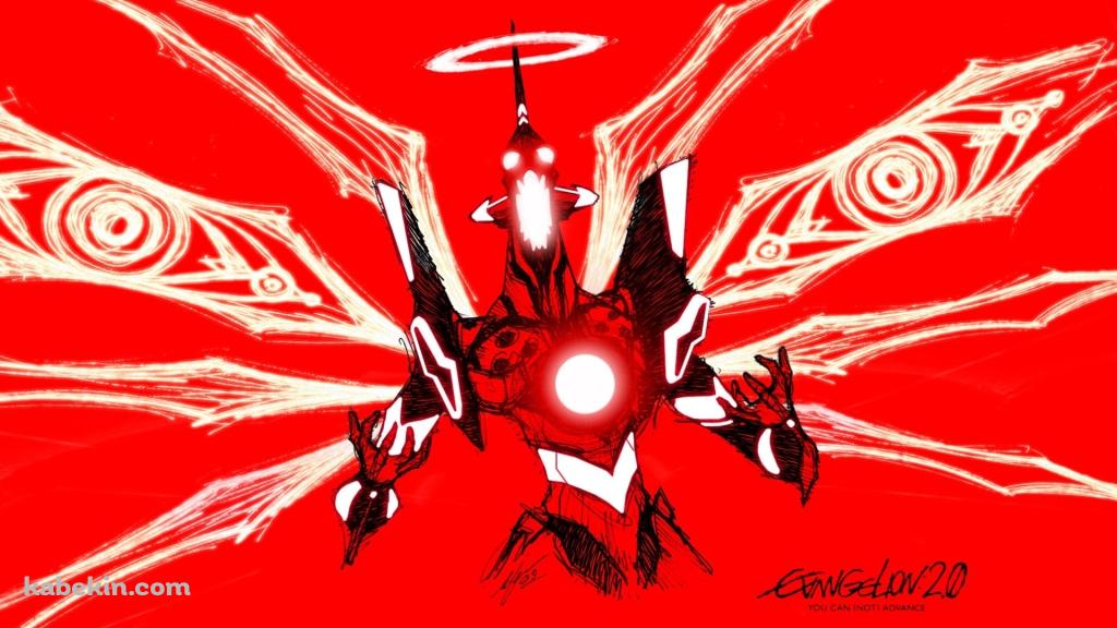 EVA 01 / 咆哮 / かっこいい / 赤 / 新世紀エヴァンゲリオンの壁紙(1024px x 576px) 高画質 PC・デスクトップ用