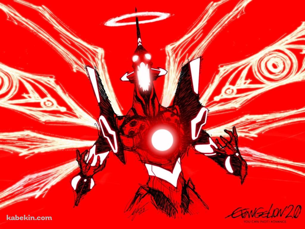EVA 01 / 咆哮 / かっこいい / 赤 / 新世紀エヴァンゲリオンの壁紙(1024px x 768px) 高画質 PC・デスクトップ用