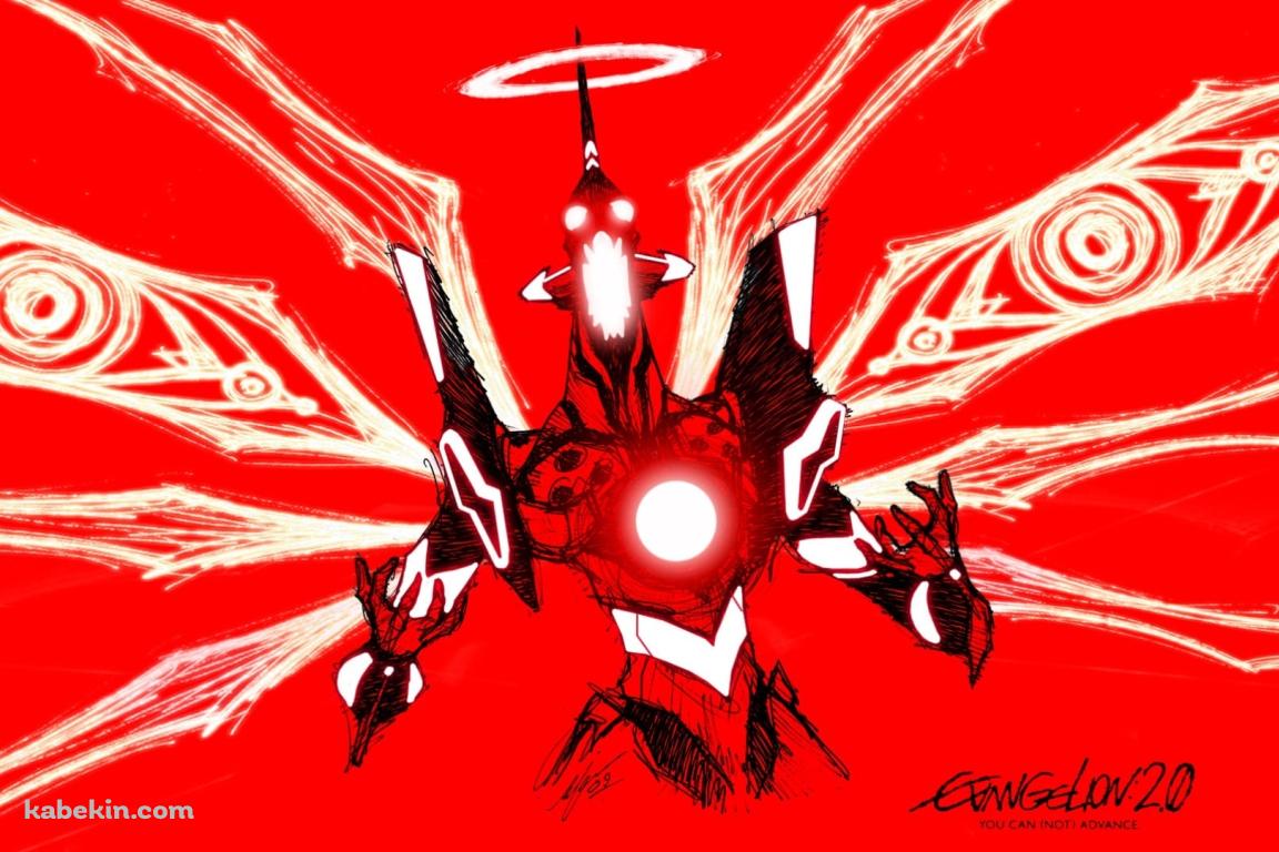 EVA 01 / 咆哮 / かっこいい / 赤 / 新世紀エヴァンゲリオンの壁紙(1152px x 768px) 高画質 PC・デスクトップ用
