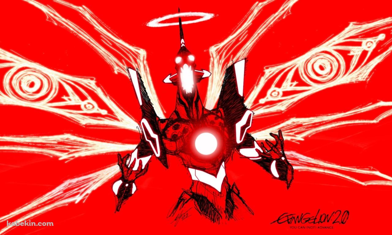 EVA 01 / 咆哮 / かっこいい / 赤 / 新世紀エヴァンゲリオンの壁紙(1280px x 768px) 高画質 PC・デスクトップ用