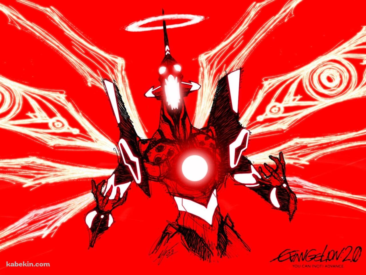 EVA 01 / 咆哮 / かっこいい / 赤 / 新世紀エヴァンゲリオンの壁紙(1280px x 960px) 高画質 PC・デスクトップ用