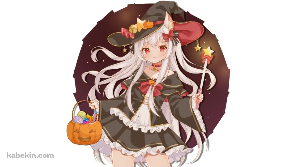 魔女コスの可愛いほたてねこまじん / バーチャルYouTuberの壁紙(960px x 540px) 高画質 PC・デスクトップ用