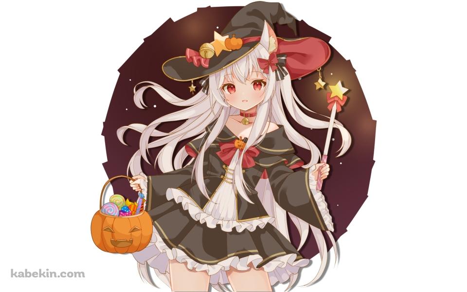 魔女コスの可愛いほたてねこまじん / バーチャルYouTuberの壁紙(960px x 600px) 高画質 PC・デスクトップ用