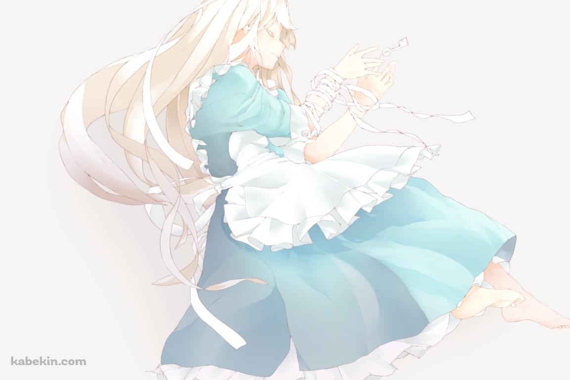 手に沢山の包帯を巻いたマリー(カゲロウプロジェクト) / メカクシティアクターズの壁紙(1152px x 768px) 高画質 PC・デスクトップ用