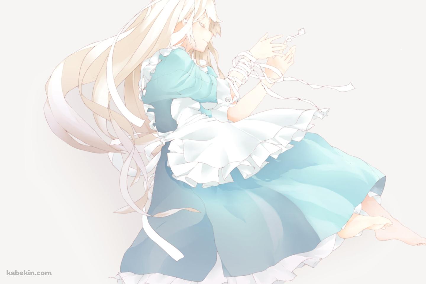 手に沢山の包帯を巻いたマリー(カゲロウプロジェクト) / メカクシティアクターズの壁紙(1440px x 960px) 高画質 PC・デスクトップ用