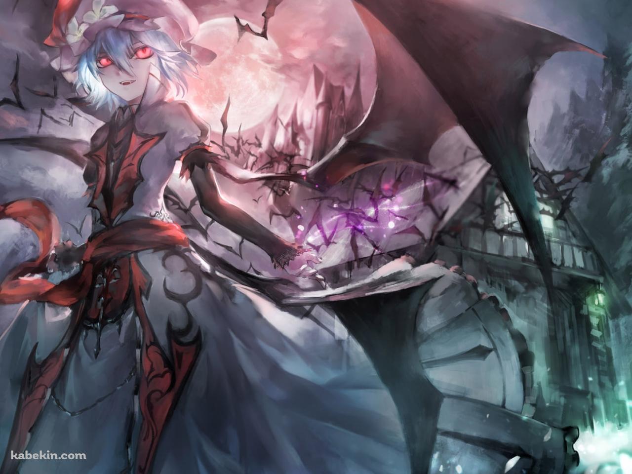 怖い表情のレミリア・スカーレット / 紅魔城伝説 緋色の交響曲 / 東方の壁紙(1280px x 960px) 高画質 PC・デスクトップ用