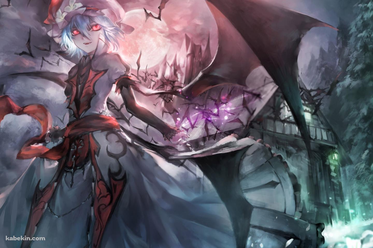 怖い表情のレミリア・スカーレット / 紅魔城伝説 緋色の交響曲 / 東方の壁紙(1440px x 960px) 高画質 PC・デスクトップ用