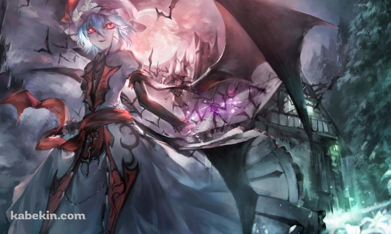 怖い表情のレミリア・スカーレット / 紅魔城伝説 緋色の交響曲 / 東方の壁紙(800px x 480px) 高画質 PC・デスクトップ用