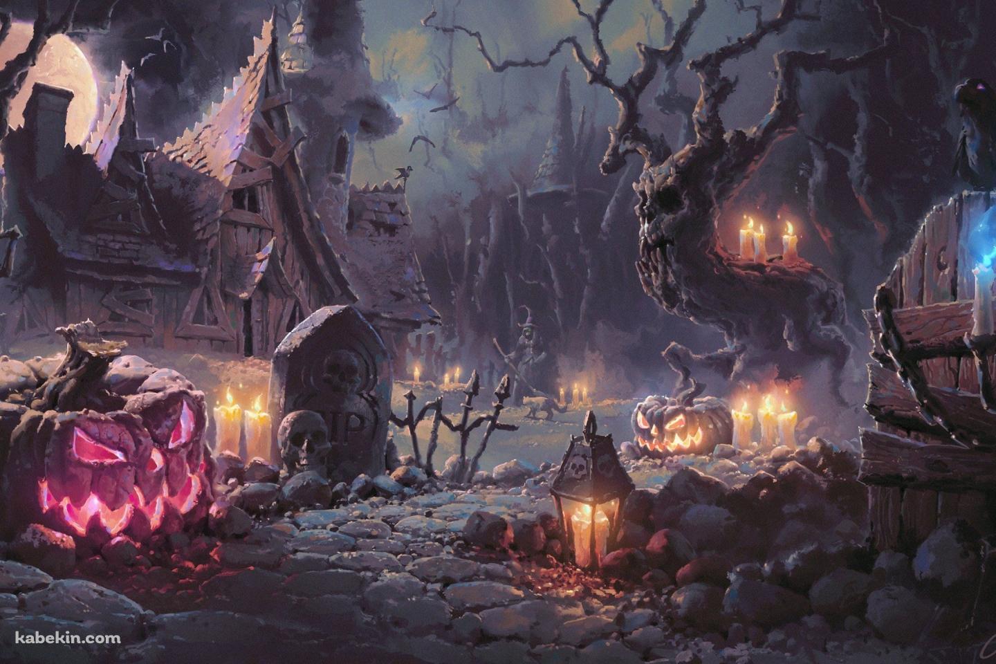 おどろおどろしい街 / カボチャ / ハロウィンの壁紙(1440px x 960px) 高画質 PC・デスクトップ用