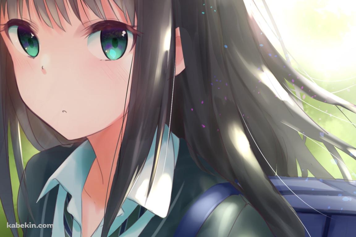 新緑と渋谷凛 / 緑の瞳 / アイドルマスターシンデレラガールズの壁紙(1152px x 768px) 高画質 PC・デスクトップ用
