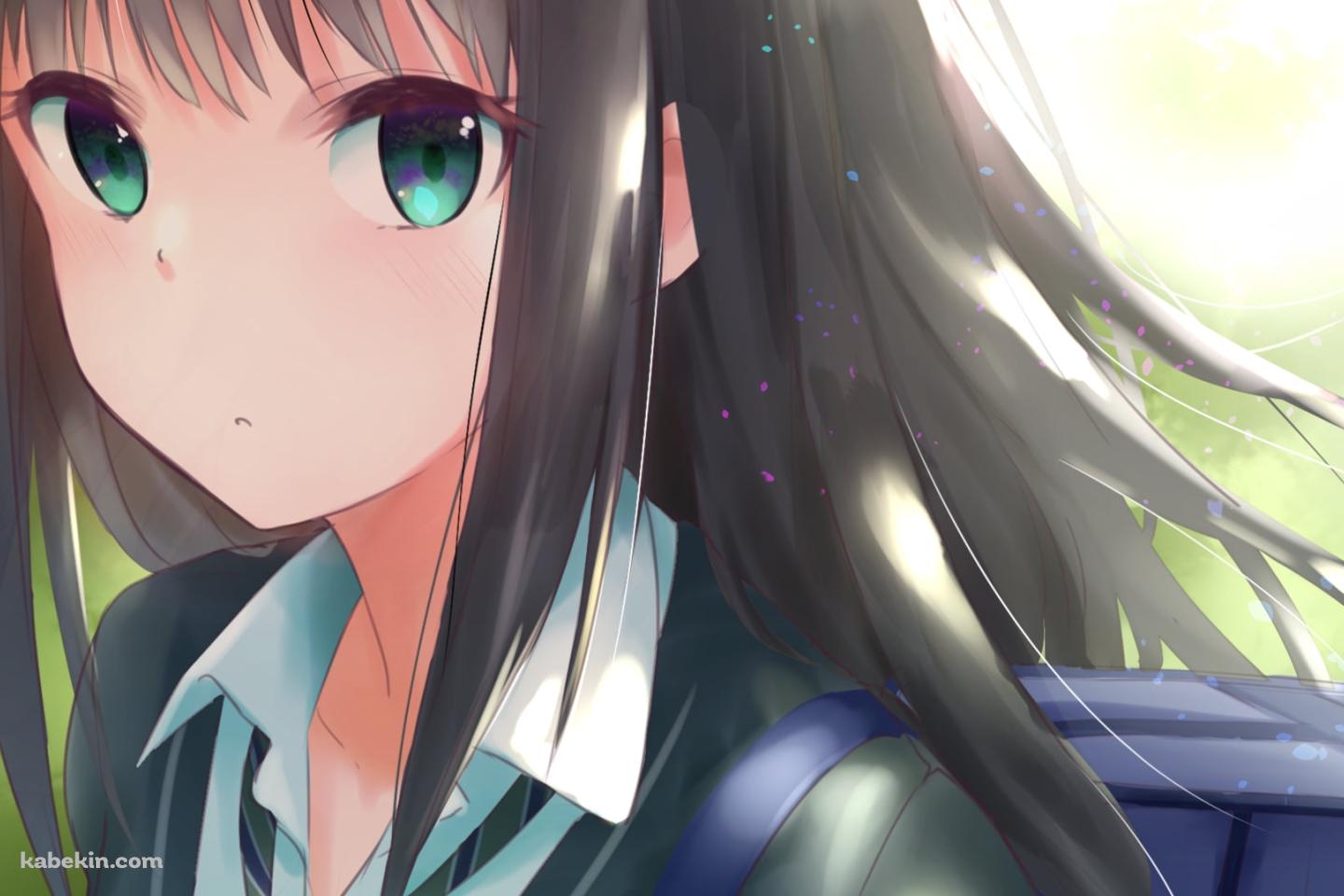 新緑と渋谷凛 / 緑の瞳 / アイドルマスターシンデレラガールズの壁紙(1440px x 960px) 高画質 PC・デスクトップ用