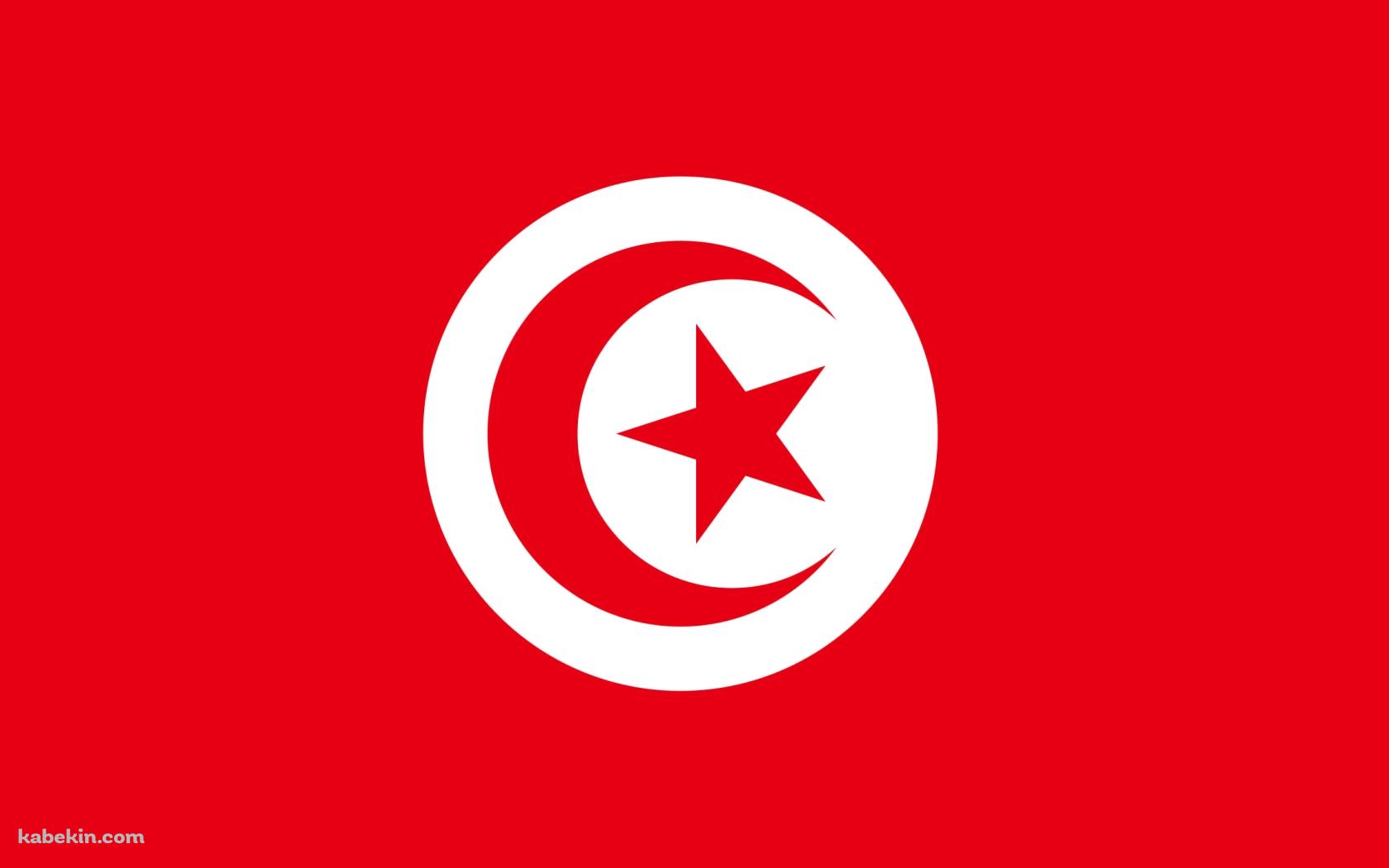 チュニジアの国旗 / Tunisia flagの壁紙(1680px x 1050px) 高画質 PC・デスクトップ用