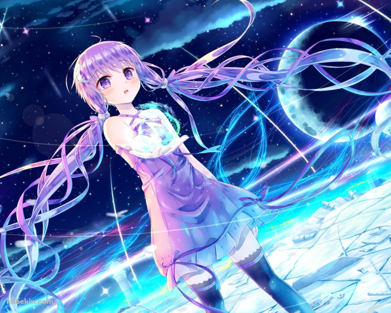氷河の上に立つ可愛い結月ゆかり / ボカロ / ボーカロイドの壁紙(1280px x 1024px) 高画質 PC・デスクトップ用