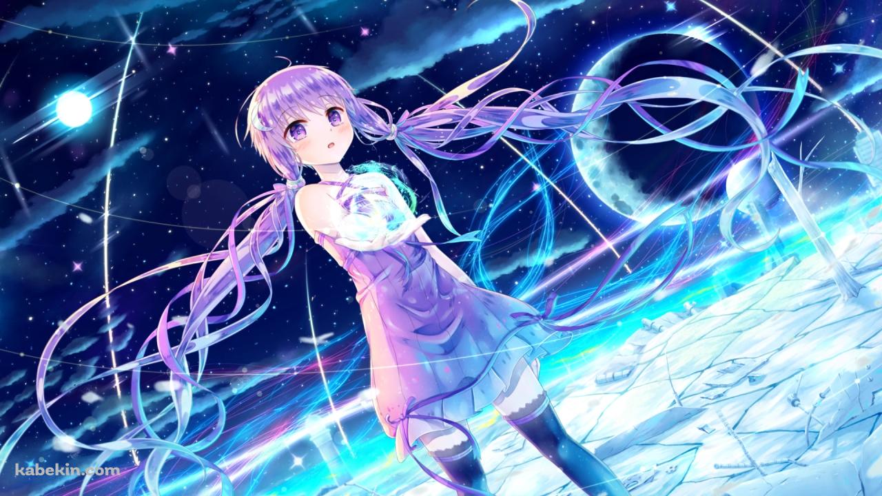 氷河の上に立つ可愛い結月ゆかり / ボカロ / ボーカロイドの壁紙(1280px x 720px) 高画質 PC・デスクトップ用