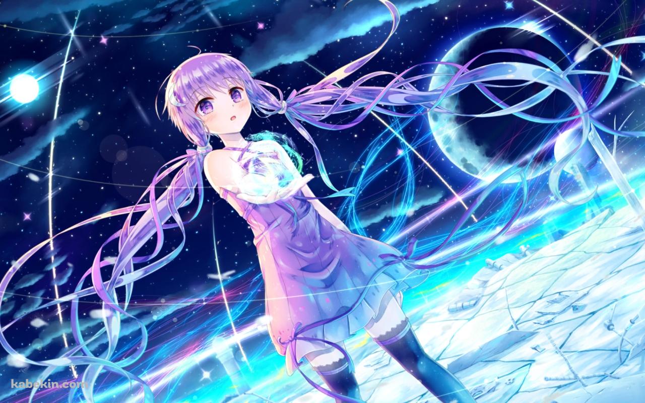 氷河の上に立つ可愛い結月ゆかり / ボカロ / ボーカロイドの壁紙(1280px x 800px) 高画質 PC・デスクトップ用