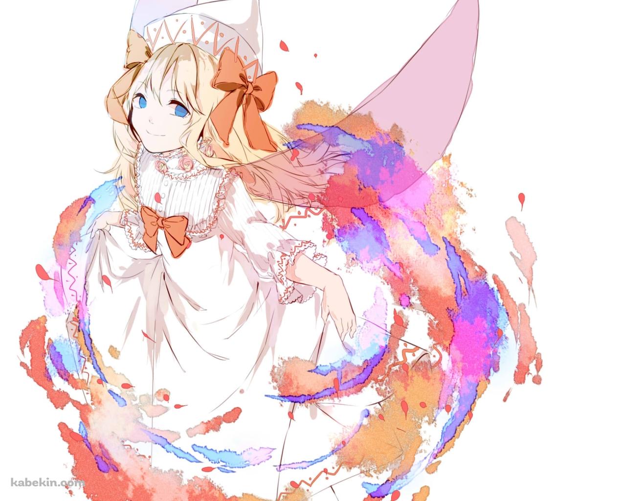 白いドレスを着た可愛いリリーホワイト / 東方の壁紙(1280px x 1024px) 高画質 PC・デスクトップ用