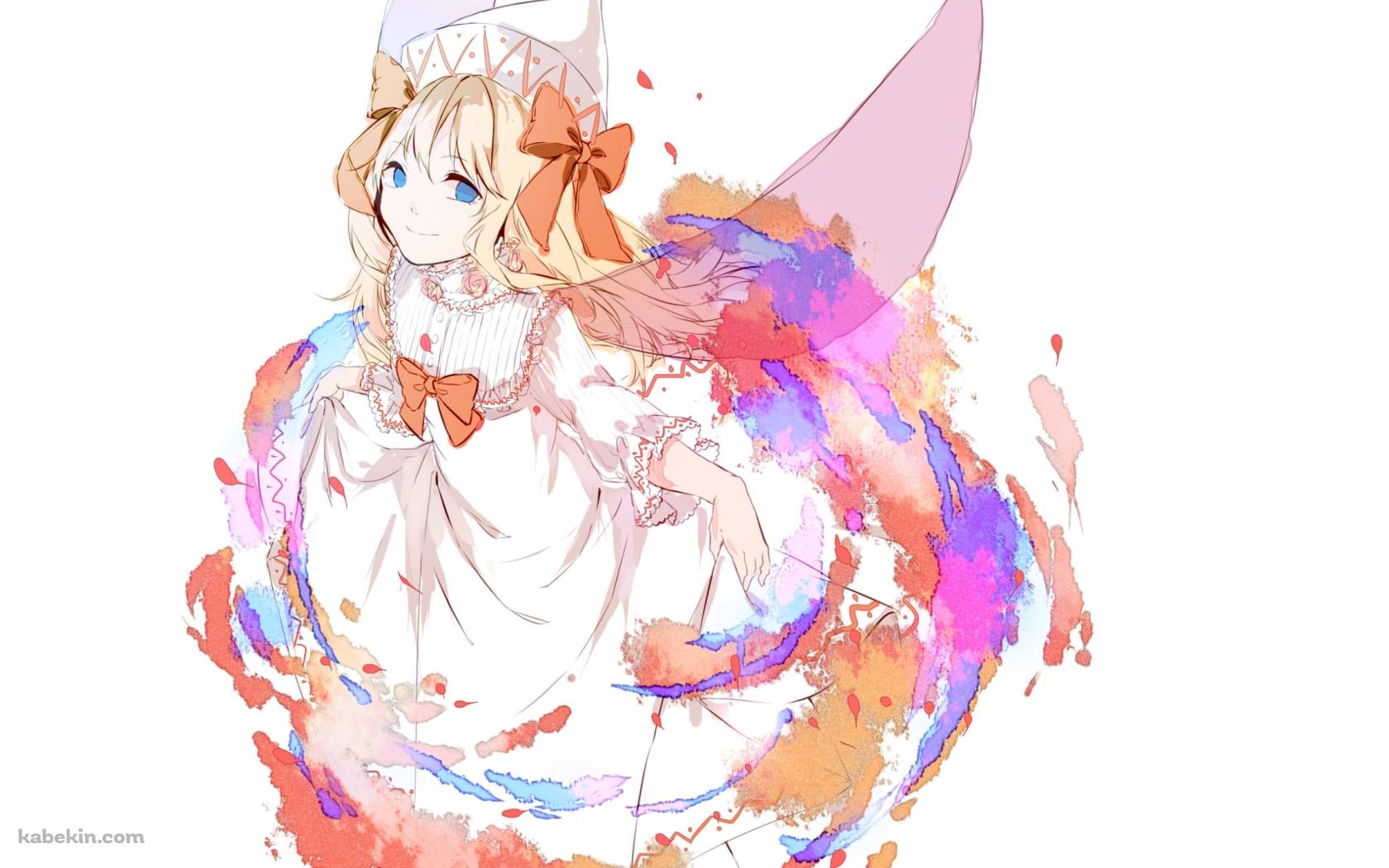 白いドレスを着た可愛いリリーホワイト / 東方の壁紙(1680px x 1050px) 高画質 PC・デスクトップ用