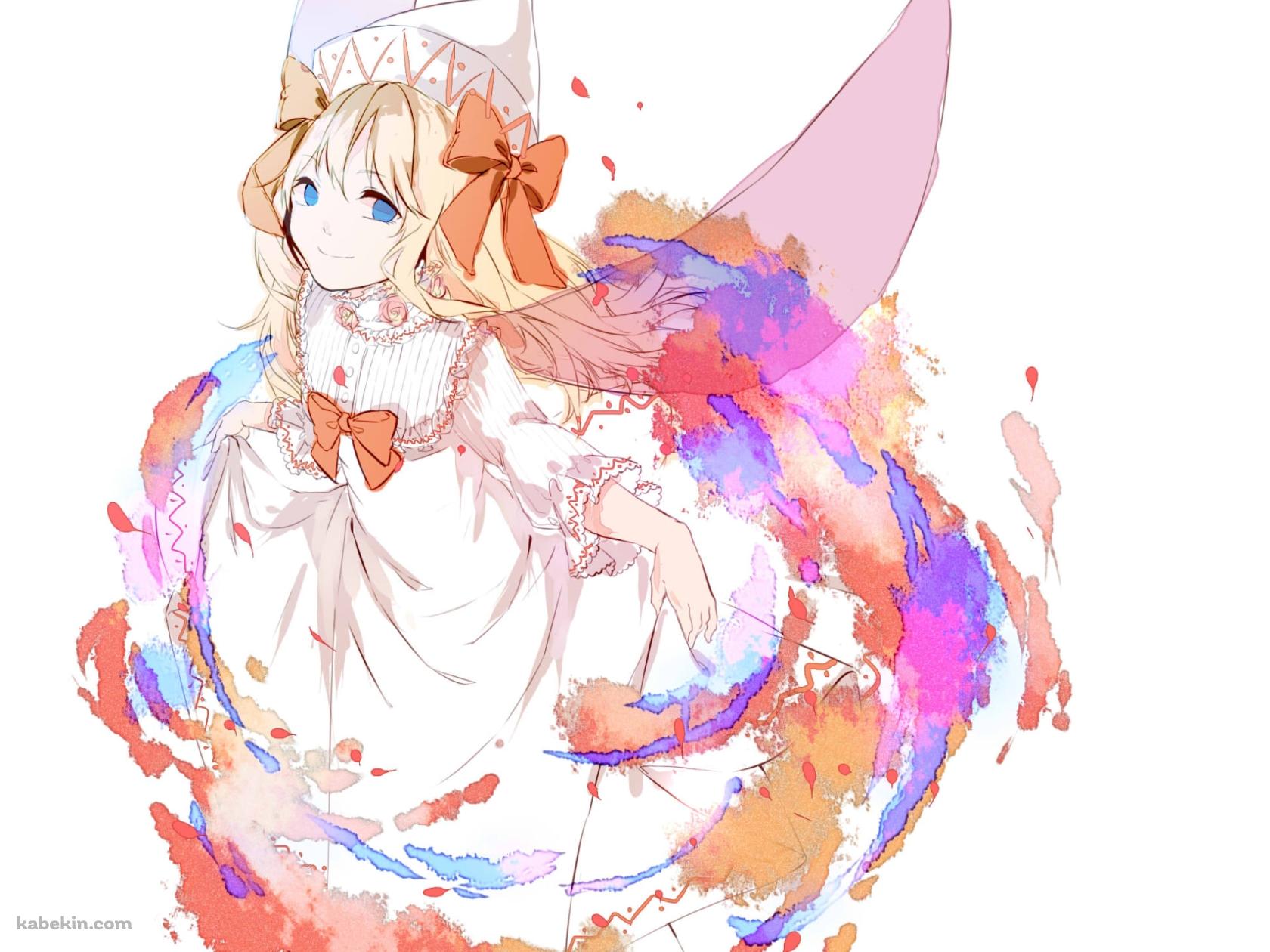 白いドレスを着た可愛いリリーホワイト / 東方の壁紙(1680px x 1260px) 高画質 PC・デスクトップ用