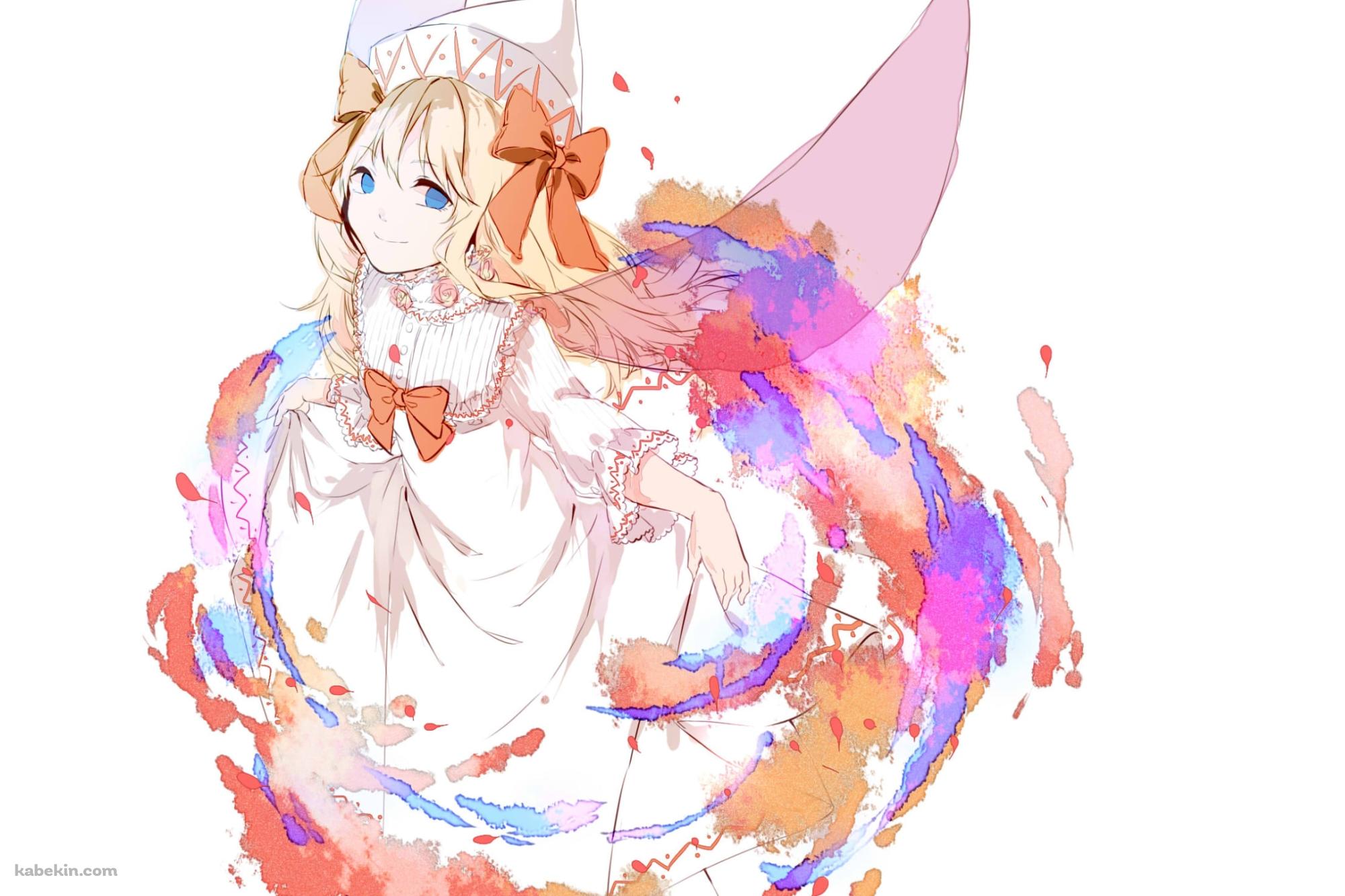 白いドレスを着た可愛いリリーホワイト / 東方の壁紙(2000px x 1333px) 高画質 PC・デスクトップ用