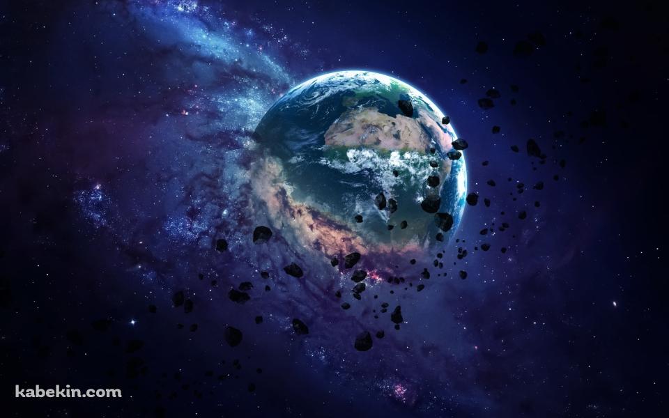 崩壊する惑星 / 綺麗 / 宇宙の壁紙(960px x 600px) 高画質 PC・デスクトップ用