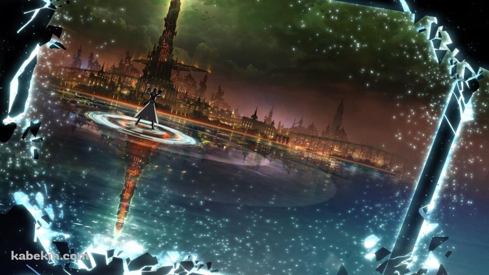 背中の剣に手をかけるキリアス / SAO / ソードアートオンラインの壁紙(960px x 540px) 高画質 PC・デスクトップ用