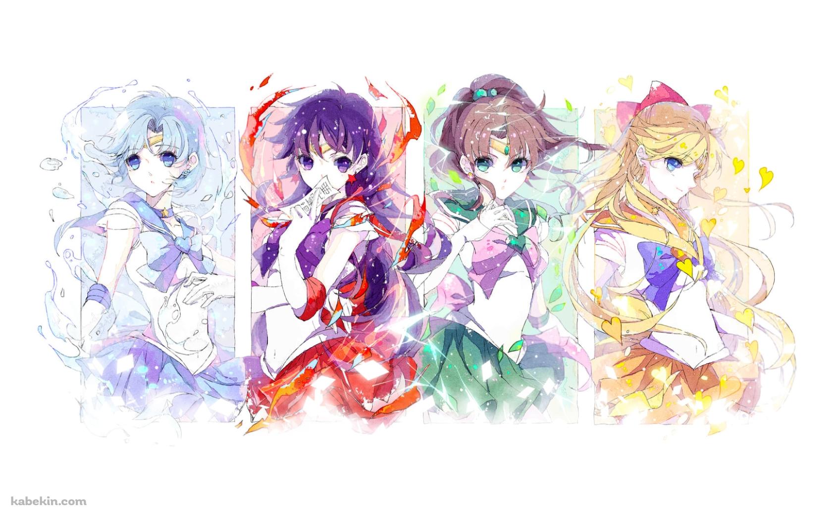 セーラーマーズ / セーラージュピター / セーラーマーキュリー / セーラーヴィーナス / 木野 まこと / 火野 レイ / 水野 亜美 / 愛野 美奈子 / 美少女戦士セーラームーンの壁紙(1680px x 1050px) 高画質 PC・デスクトップ用