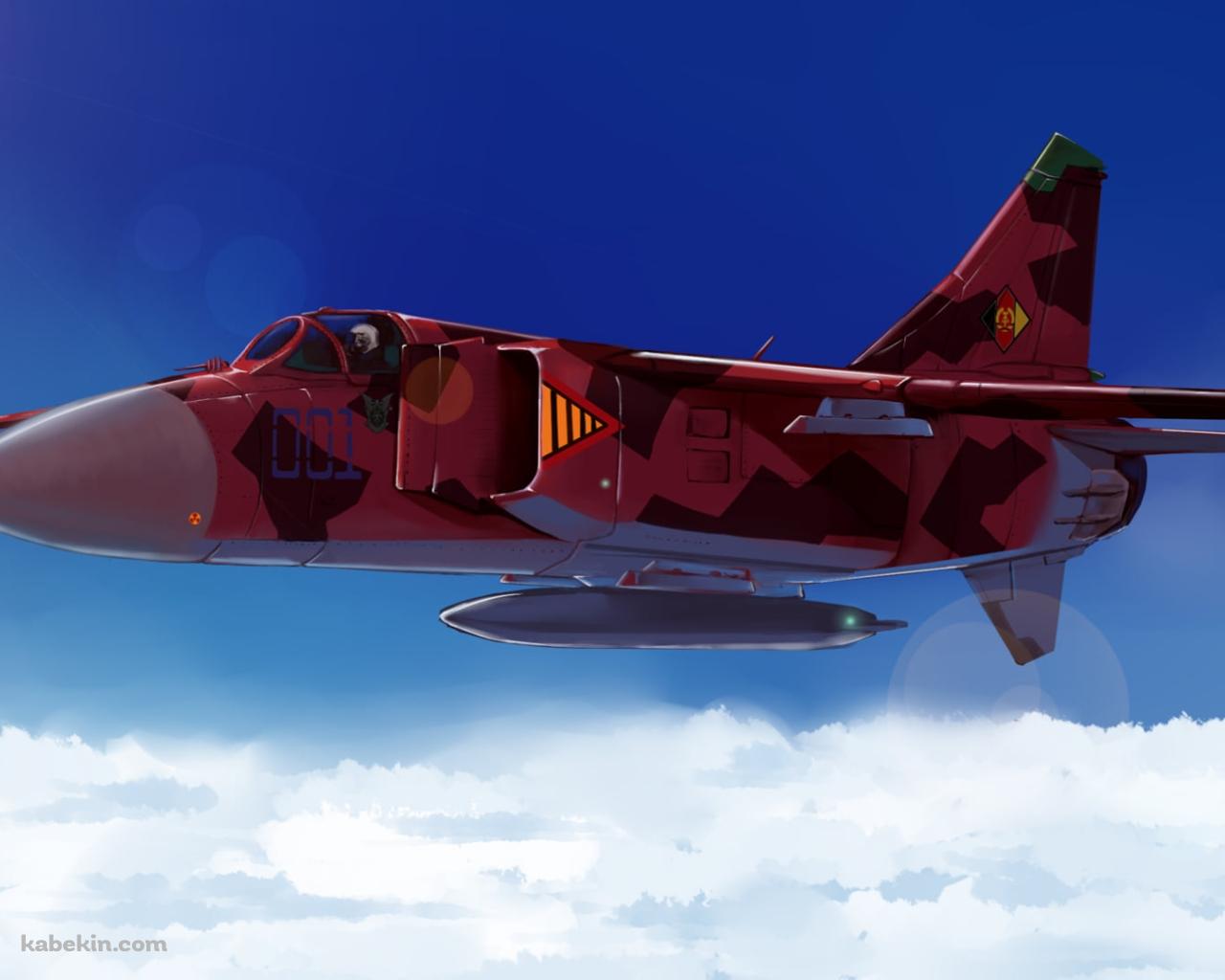 赤い戦闘機 / マブラヴ オルタネイティヴの壁紙(1280px x 1024px) 高画質 PC・デスクトップ用