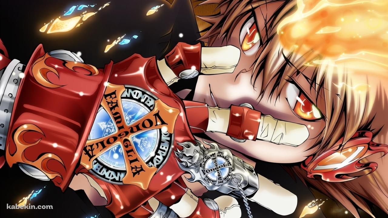 右手をかざすかっこいい沢田綱吉 / 家庭教師ヒットマンREBORN!の壁紙(1280px x 720px) 高画質 PC・デスクトップ用