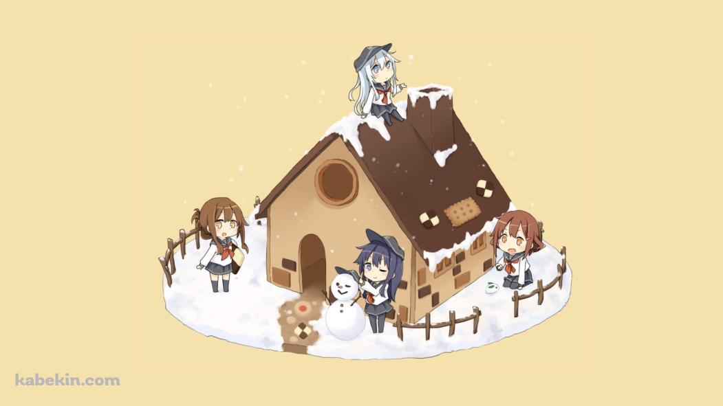 デフォルメされた可愛い響・暁・電・雷 / 艦隊これくしょんの壁紙(1051px x 591px) 高画質 PC・デスクトップ用