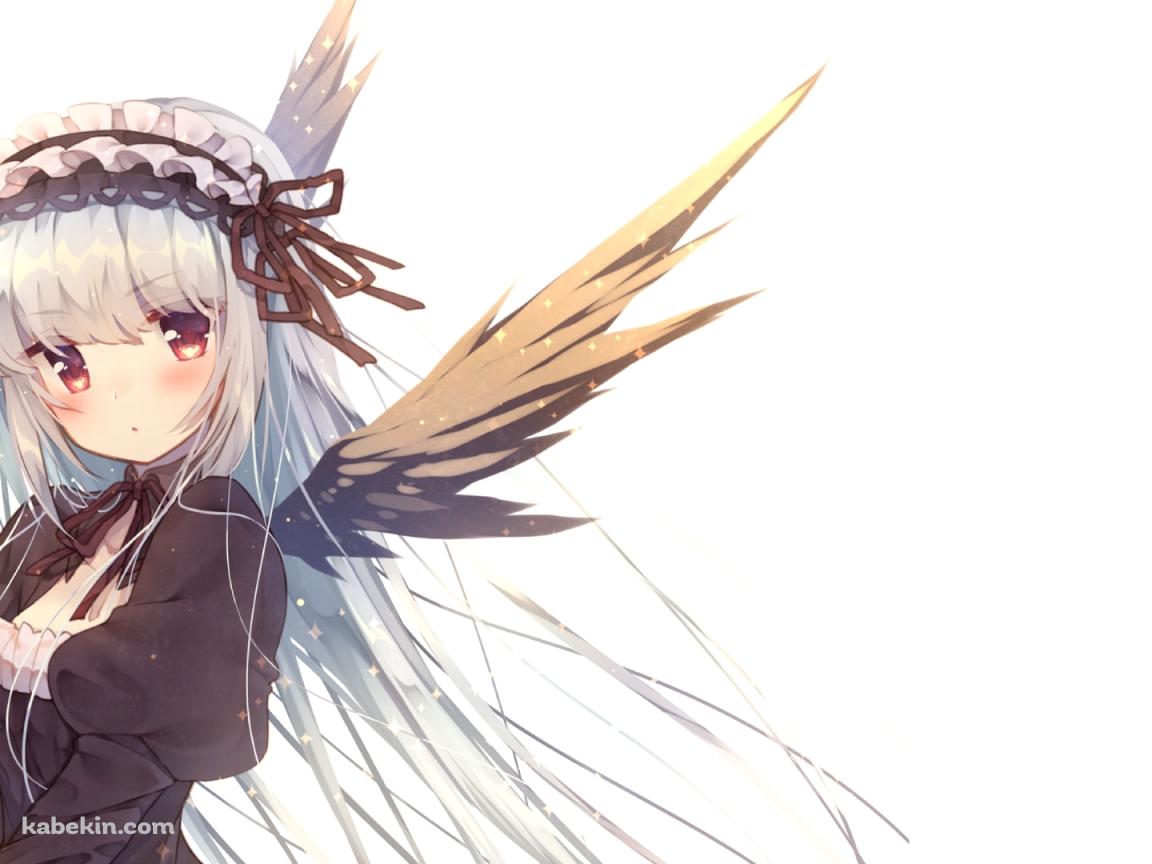 黒いドレスを着た可愛い水銀燈 / ローゼンメイデンの壁紙(1152px x 864px) 高画質 PC・デスクトップ用
