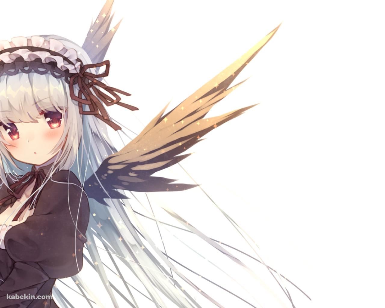 黒いドレスを着た可愛い水銀燈 / ローゼンメイデンの壁紙(1280px x 1024px) 高画質 PC・デスクトップ用