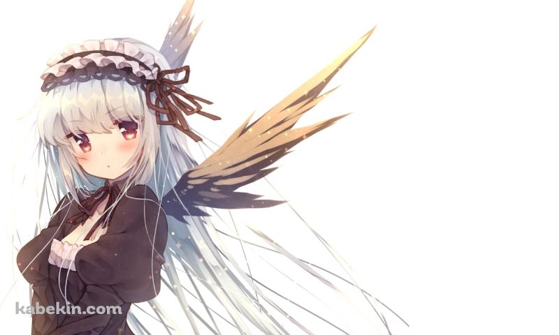 黒いドレスを着た可愛い水銀燈 / ローゼンメイデンの壁紙(800px x 480px) 高画質 PC・デスクトップ用