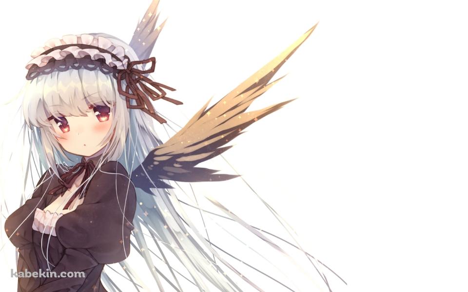 黒いドレスを着た可愛い水銀燈 / ローゼンメイデンの壁紙(960px x 600px) 高画質 PC・デスクトップ用